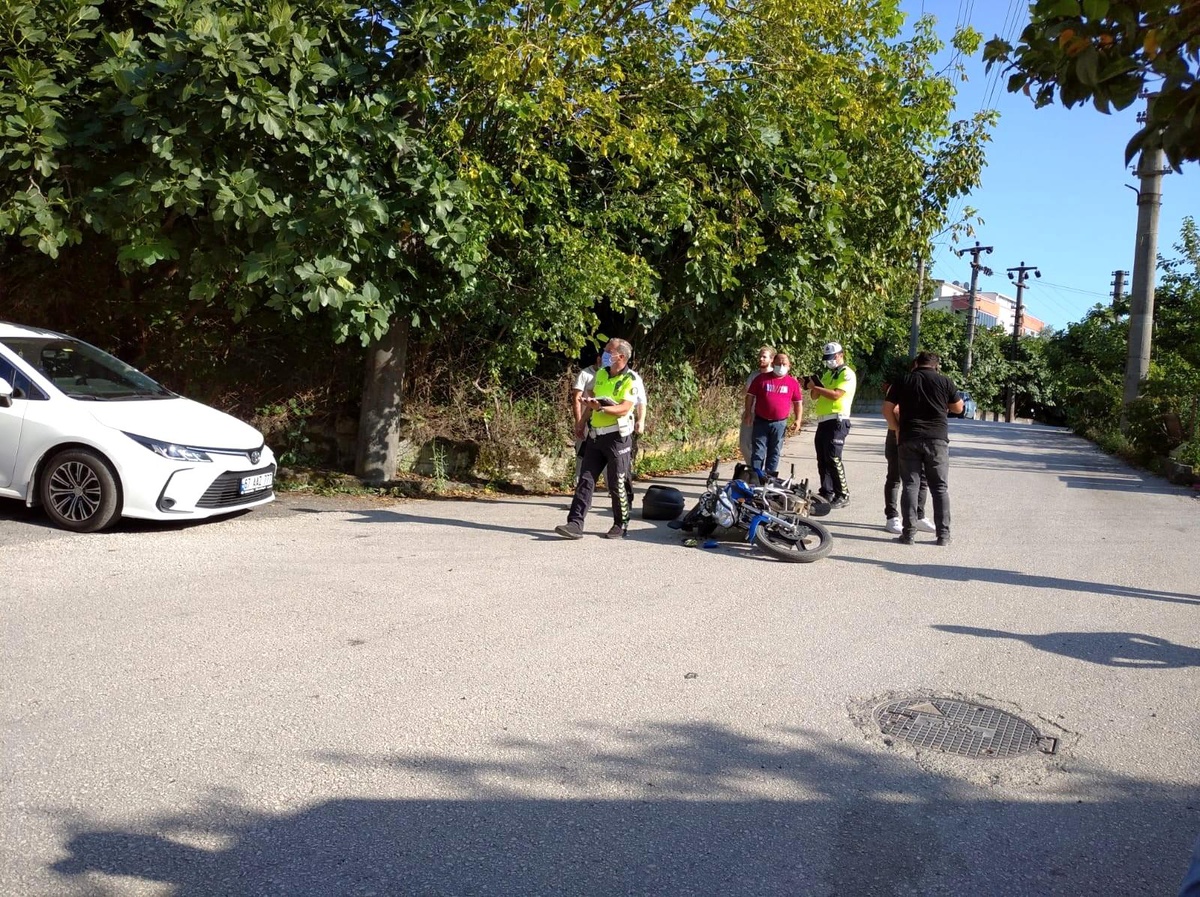 Alaplı\'da motosiklet kazası: 1 yaralı
