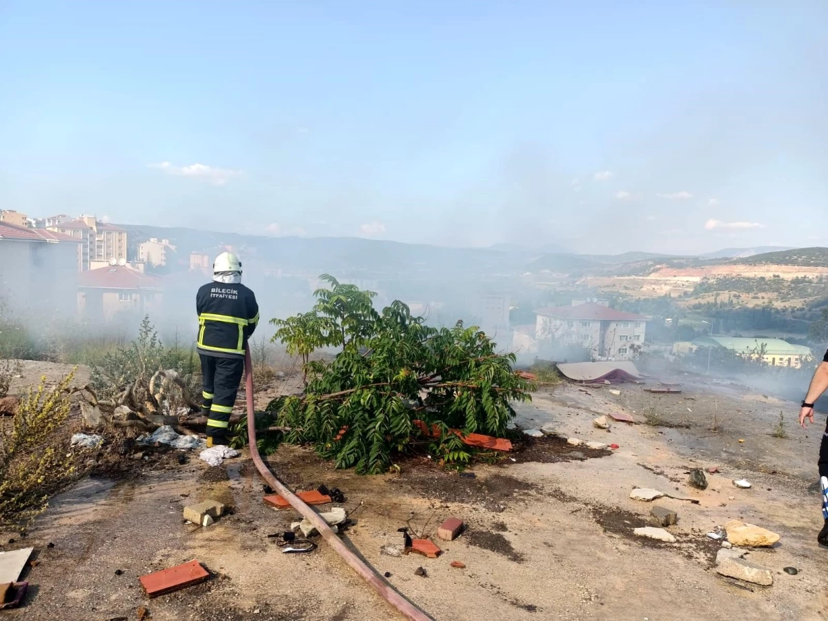 Son dakika... Bilecik\'te makilik alanda yangın