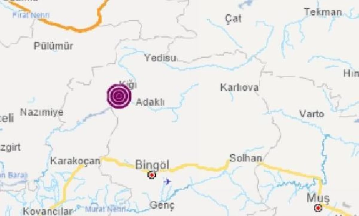 Bingöl\'de 4.3 büyüklüğünde deprem