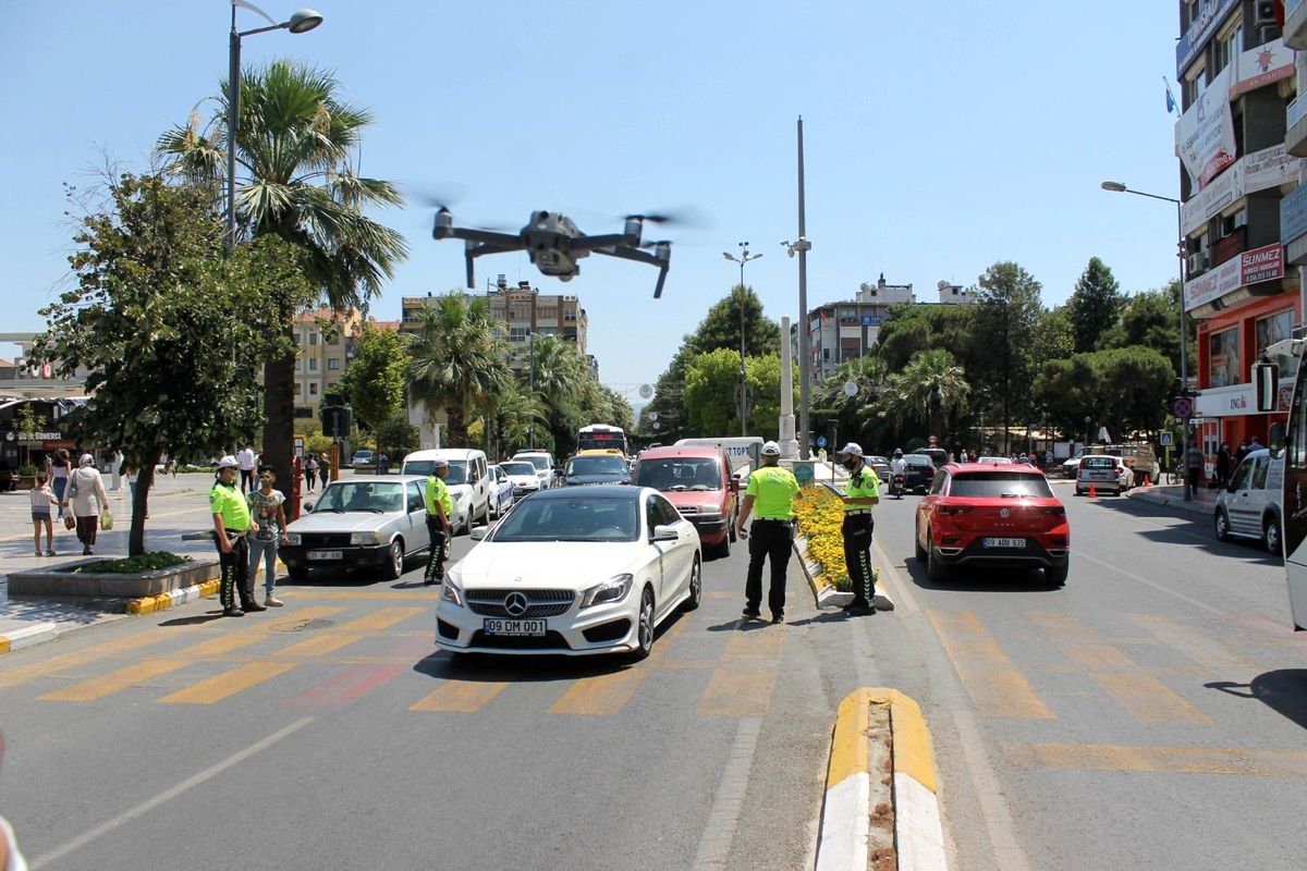 Drone destekli denetimde 2 saatte 23 bin TL ceza uygulandı