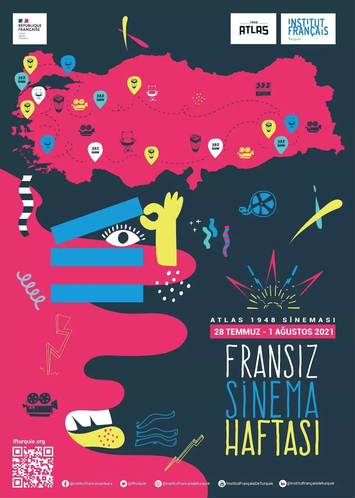 Fransız filmleri, 5 gün boyunca tarihi Atlas 1948 Sineması\'nda izlenebilecek