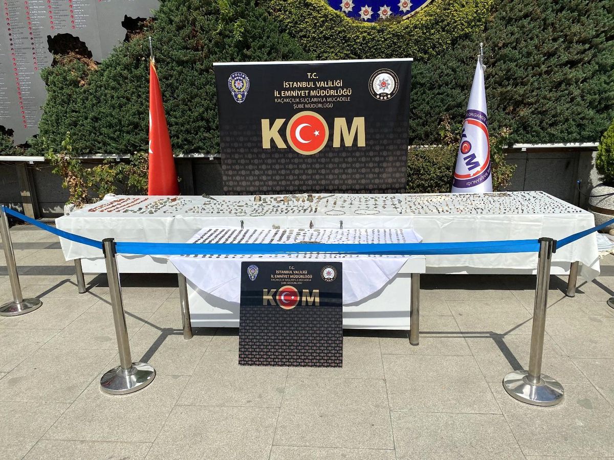 İstanbul\'da antik dönemlere ait binlerce tarihi eser yakalandı
