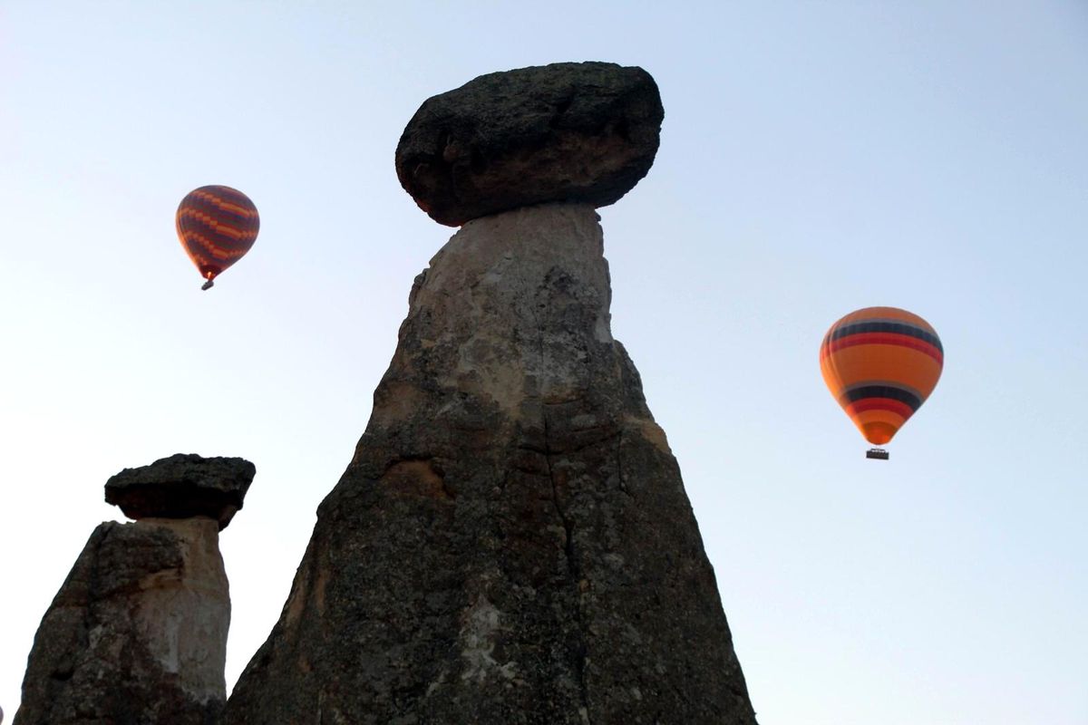 Kapadokya\'da balon turları iptal edildi