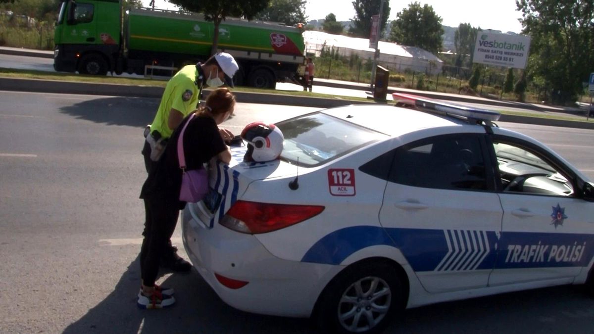 Maltepe\'de motosiklet sürücüleri denetlendi