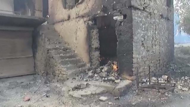 Manavgat'ta yangın nedeniyle boşaltılan Kalemler Mahallesi küle döndü