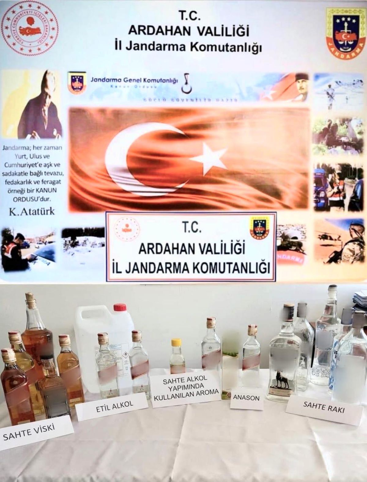 Otobüsteki yolcunun valizinden 2 şişe etil alkol çıktı