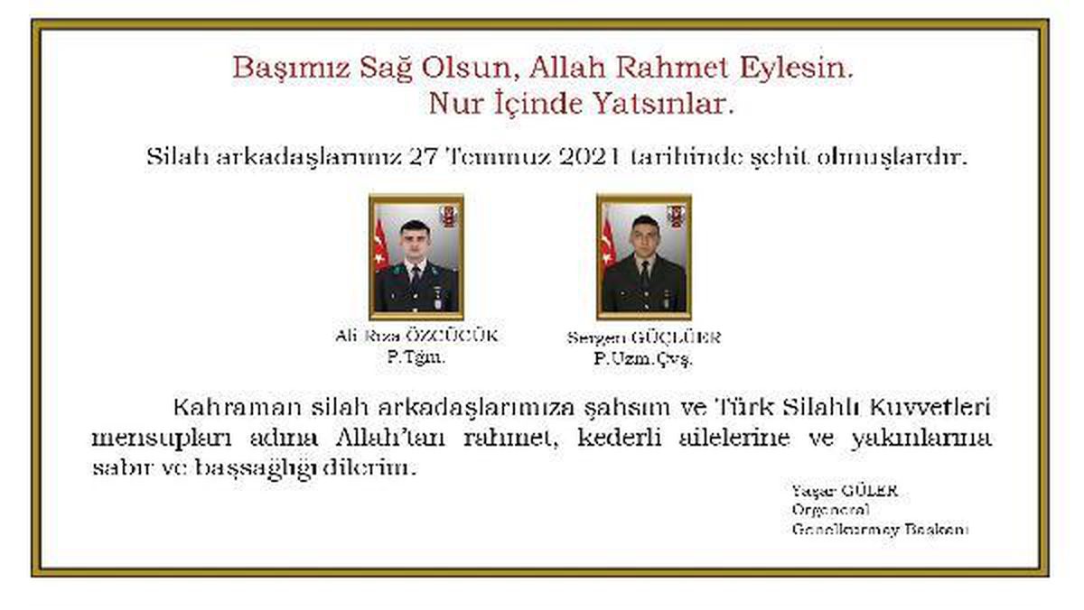 Pençe Harekatı bölgesinde çatışma: 2 şehit, 1 yaralı (3)