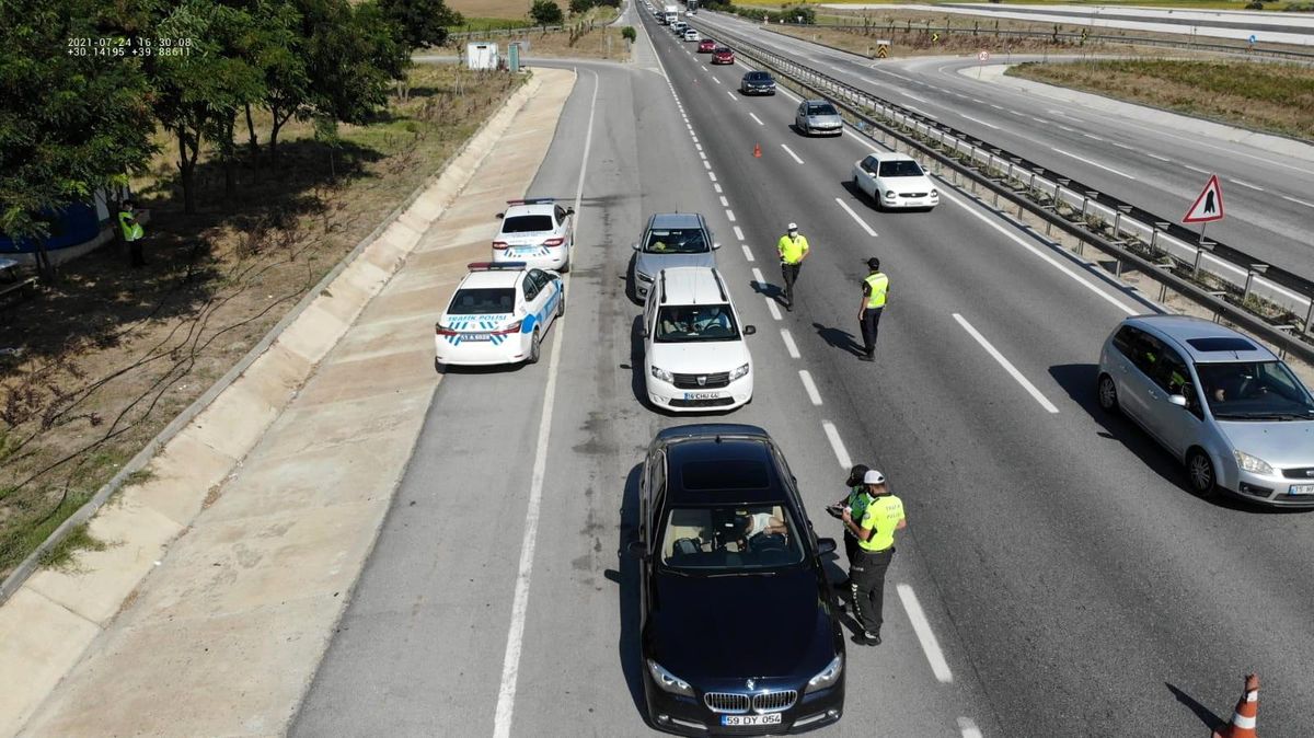 Bilecik\'teki bayram tatili trafik denetimleri