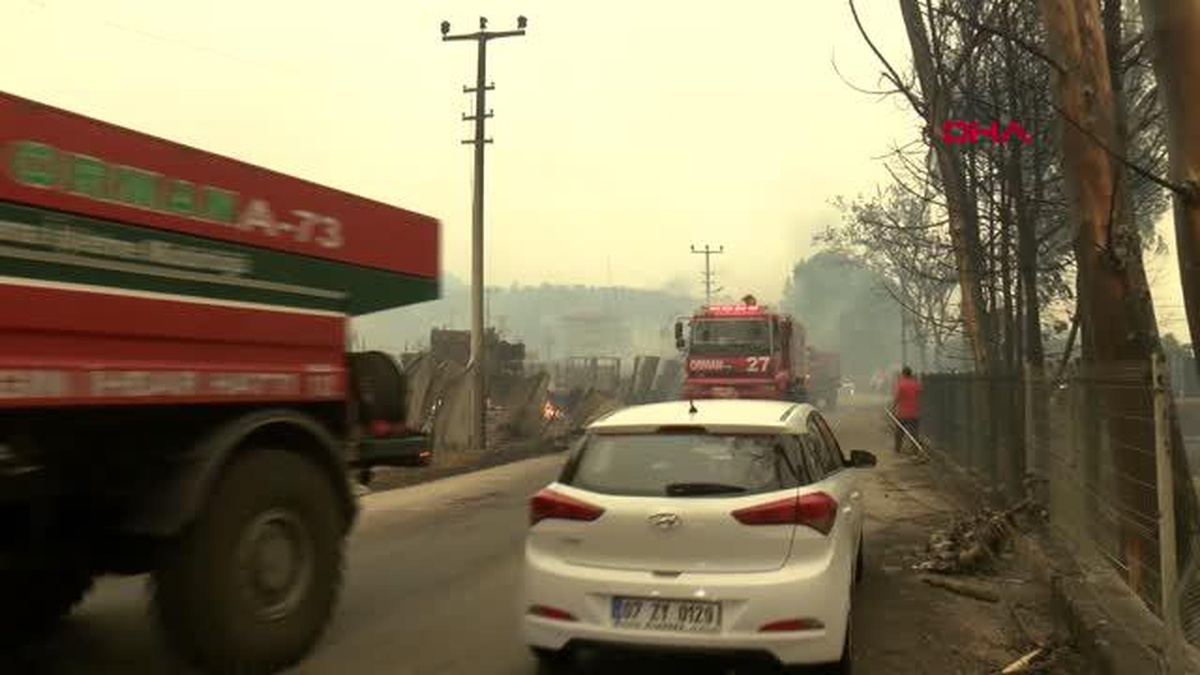 DİKMEN\'DE YANGININ İZLERİ