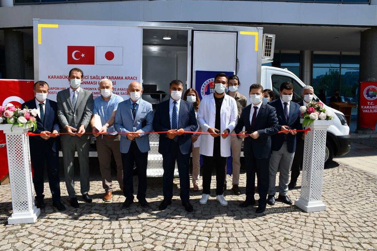 Japonya\'nın hibe desteğiyle alınan gezici sağlık tarama aracı, Karabük\'te hizmete başladı