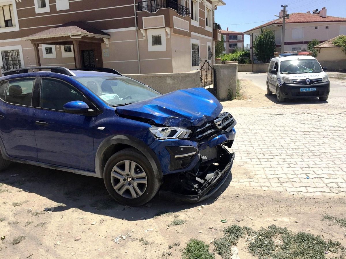 Konya\'da trafik kazası: 1 yaralı