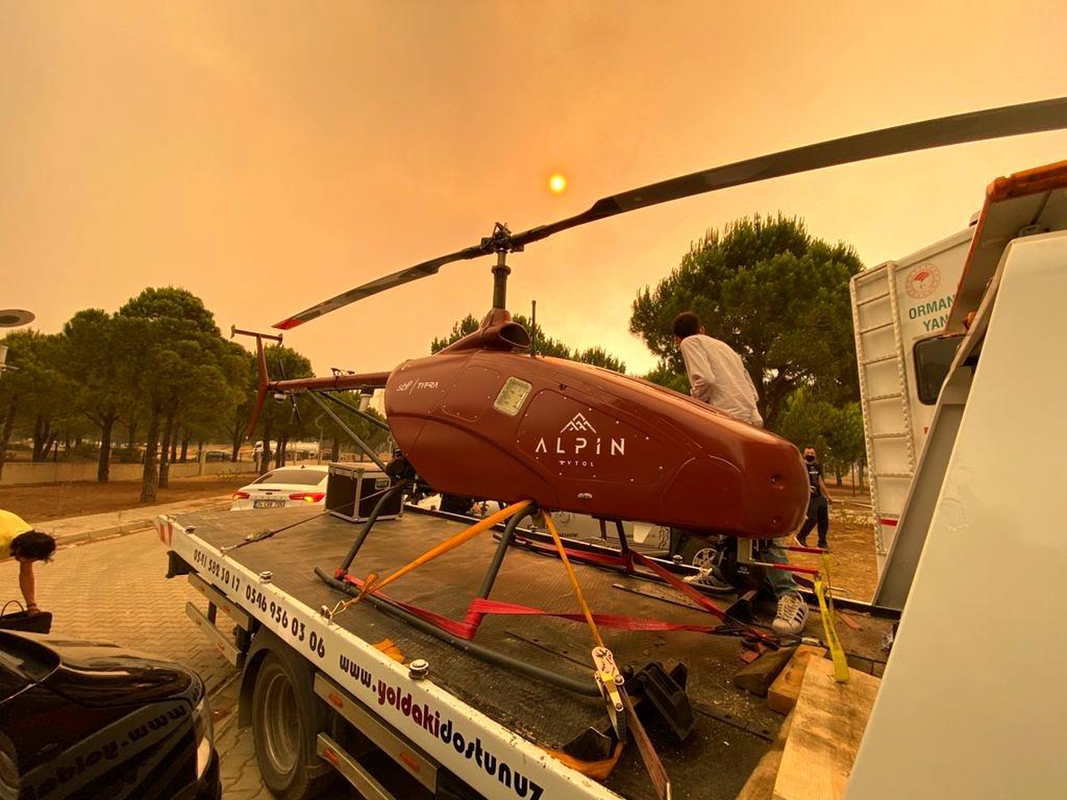 Son dakika haberi: Manavgat\'taki yangın insansız helikopter ile gözlenecek