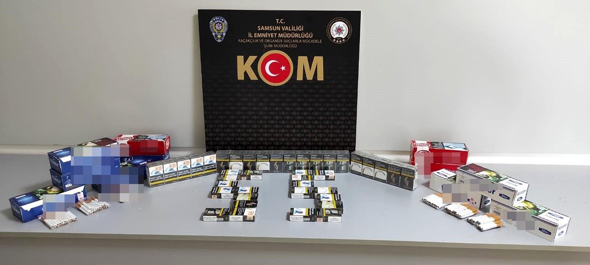 Samsun\'da 2 bin 320 adet doldurulmuş sigara ele geçirildi