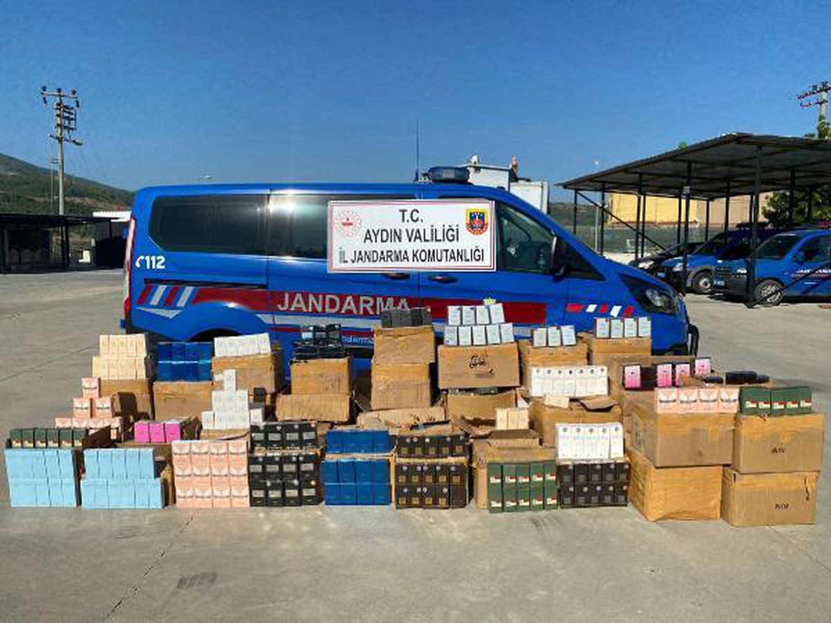 Söke\'de 250 bin lira değerinde gümrük kaçağı parfüm ele geçirildi