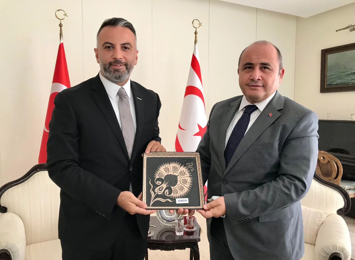 Türkiye\'nin Lefkoşa Büyükelçisi Başçeri, ASKON heyetini kabul etti
