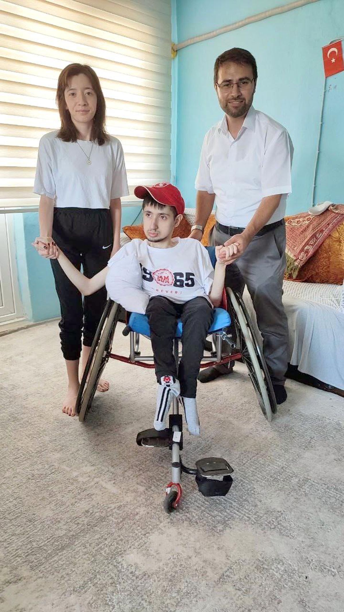 Büyükşehirden engelli bocce oyuncusuna tekerlekli sandalye