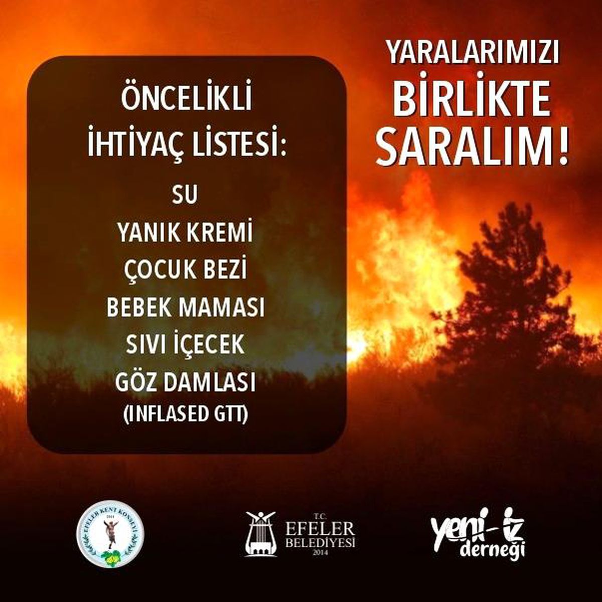 Son dakika haberleri | Efeler\'den yangın bölgelerine yardım eli