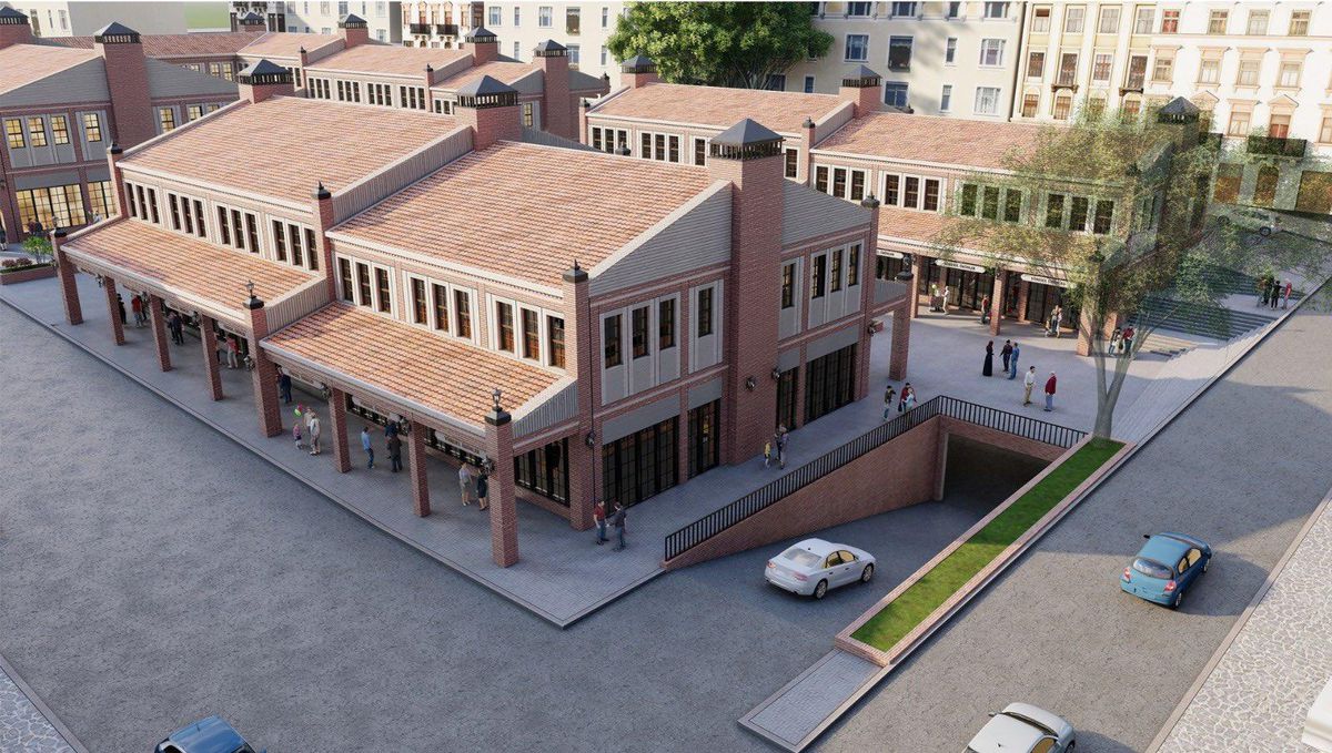 Kızılcahamam\'da yangında zarar gören Kasaplar Çarşısı yeniden inşa ediliyor