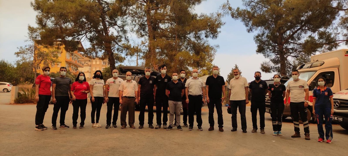 Manavgat\'ta 112 ve UMKE Mobil Komuta Merkezi kuruldu