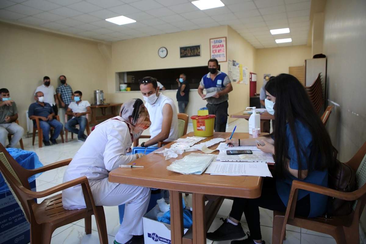 Melikgazi Belediye personeline 2. doz aşılama başladı
