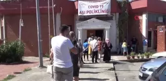 Sinop'ta aşı kuyruğu