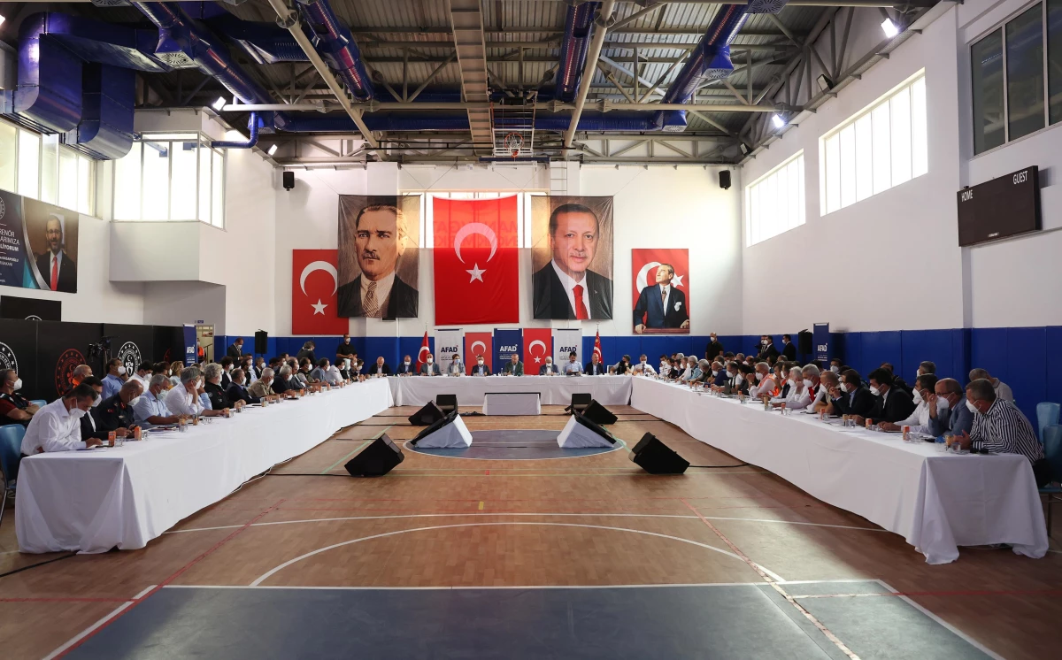 Cumhurbaşkanı Erdoğan, Manavgat\'ta orman yangınlarıyla ilgili açıklamalarda bulundu: (1)