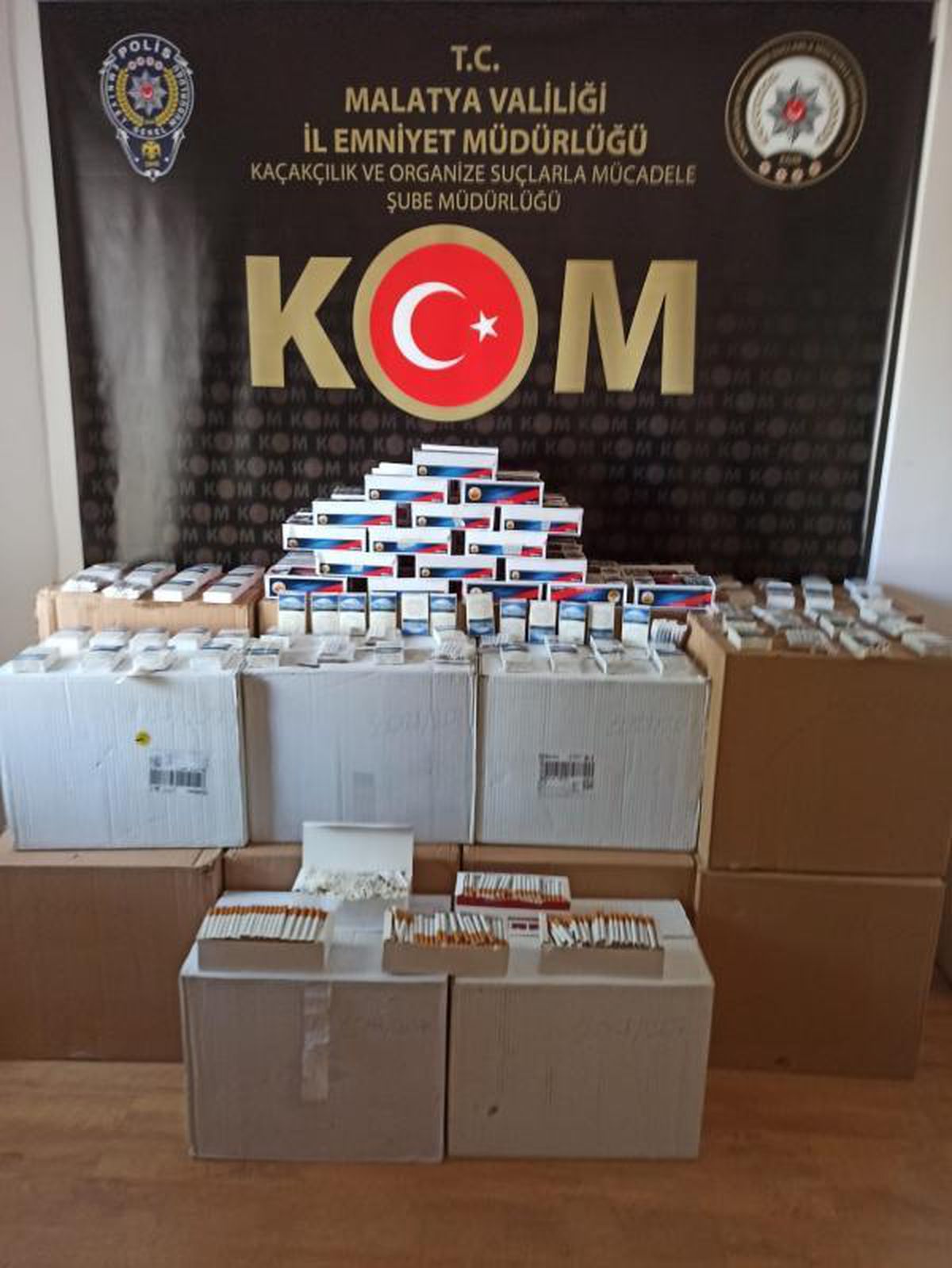 Malatya\'da 189 bin kaçak makaron ele geçirildi