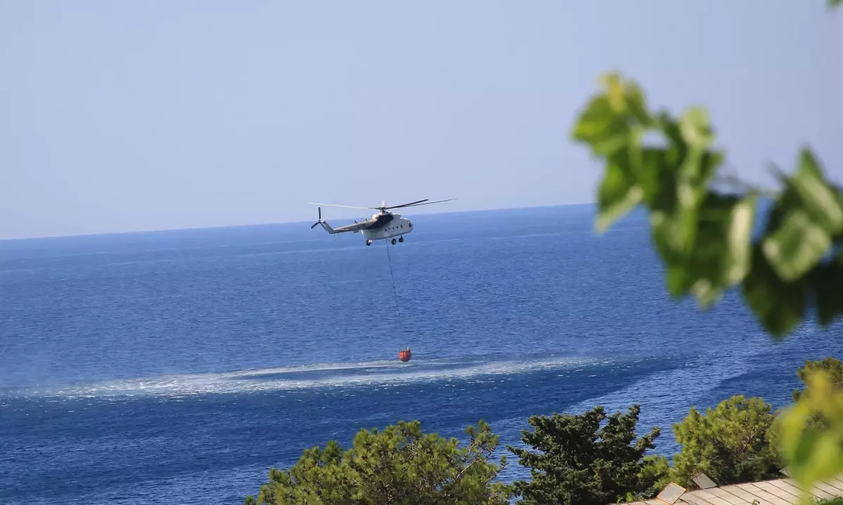 Mersin Aydıncık\'taki orman yangını kontrol altına alındı