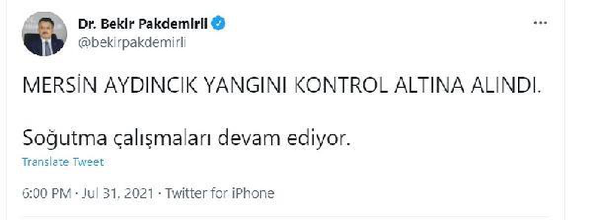 Mersin\'de yangınlara müdahale sürüyor (3)