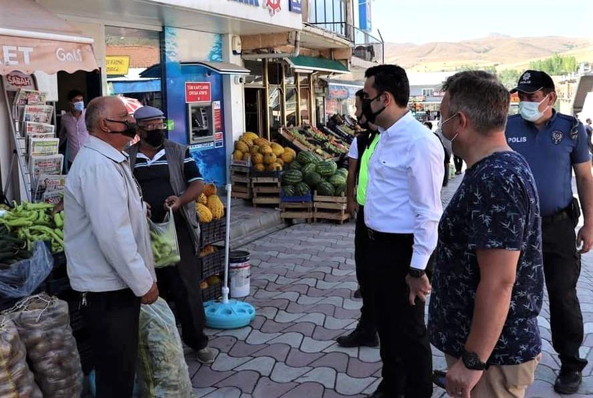 Tercan\'da korona virüsle mücadelede denetimler devam ediyor