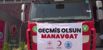 Tuzla'dan Manavgat'a yardım tırları ve su tankerleri yola çıktı