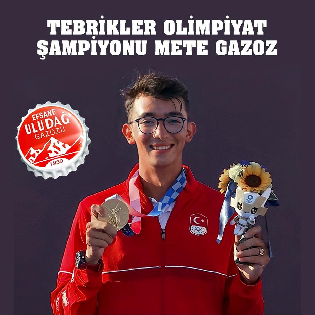 Uludağ Gazoz, şampiyon okçunun yanında