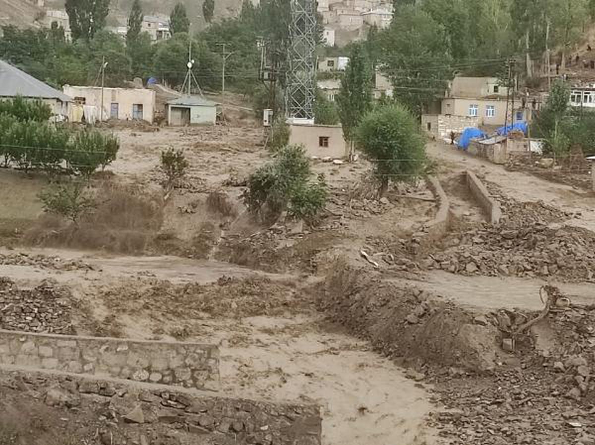 Başkale yine sele teslim; evler hasar gördü