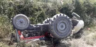 Son dakika haberi: Devrilerek ters dönen traktörünün altında öldü