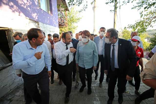 İYİ Parti Genel Başkanı Akşener, Adana Aladağ'daki orman yangınında zarar gören alanları inceledi Açıklaması