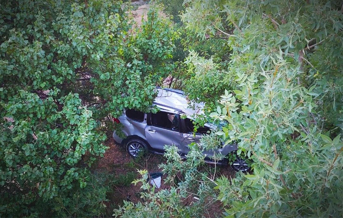 Malatya\'da kayısı bahçesine devrilen otomobilin sürücüsü öldü