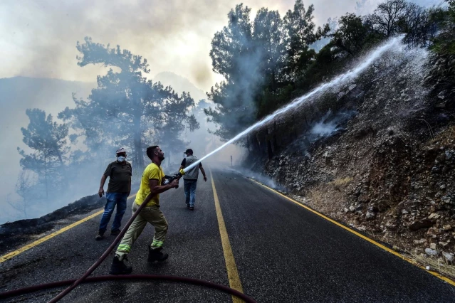 Marmaris'te alevler bir anda yükseldi