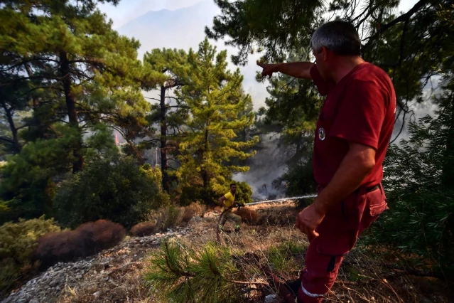 Marmaris'te alevler bir anda yükseldi