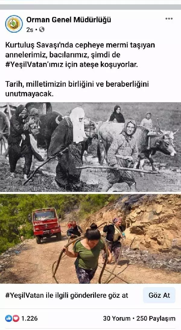 Yangının sembol fotoğrafındaki genç kız konuştu: Zaman değişse de kadınlarımız hiç değişmedi