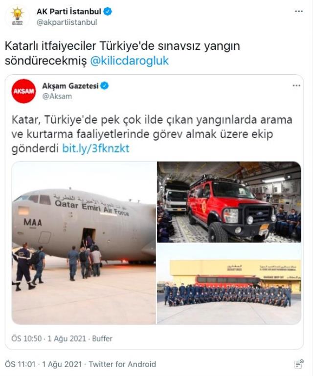 AK Parti, Kılıçdaroğlu'nu etiketleyerek yaptığı 'Katar' paylaşımını gelen tepkiler üzerine sildi