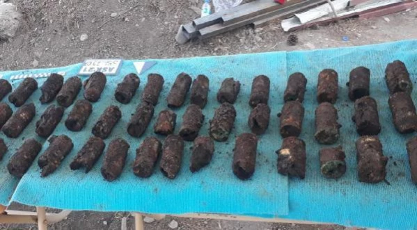 Son Dakika | Amida Höyük'te Osmanlı dönemine ait el bombaları bulundu