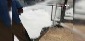 Erdek Limanı'nda lüks yat yanarak böyle battı