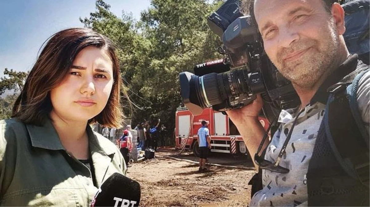 Haberciler yürekleri ağza getirdi! TRT ekibi Marmaris\'te haber için canını tehlikeye attı