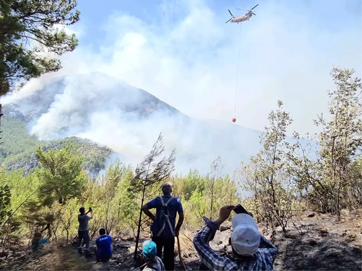 Marmaris Orhaniye yeniden yanmaya başladı