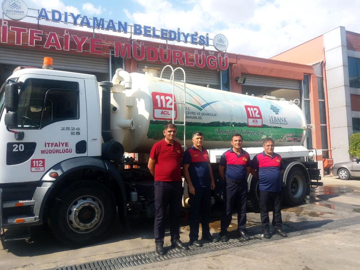 Adıyaman itfaiyesi bu kez de Marmaris yangını için yola çıktı