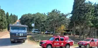 Aydos Ormanı'nda yangın ihtimaline karşı drone destekli denetim