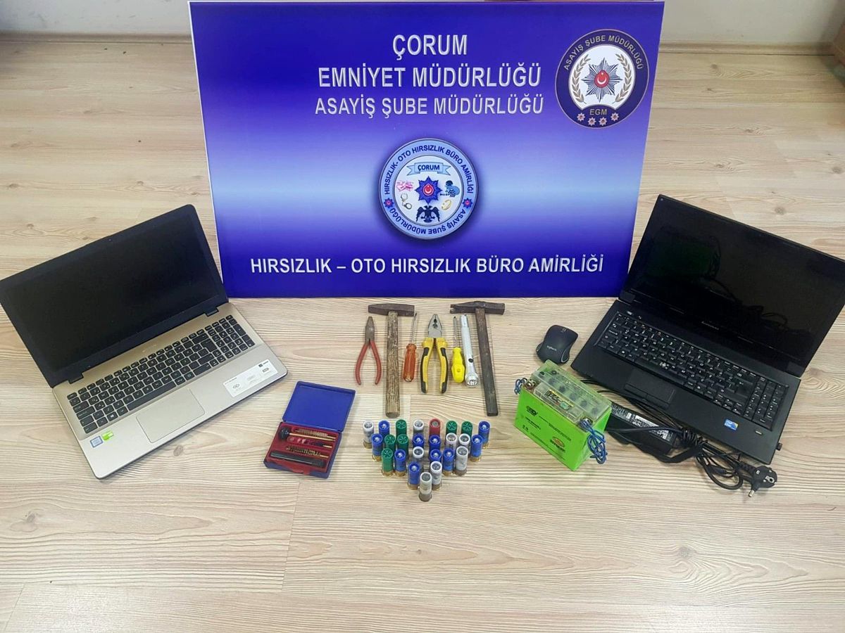 Çorum\'da hırsızlık şüphelisi 2 kişi yakalandı