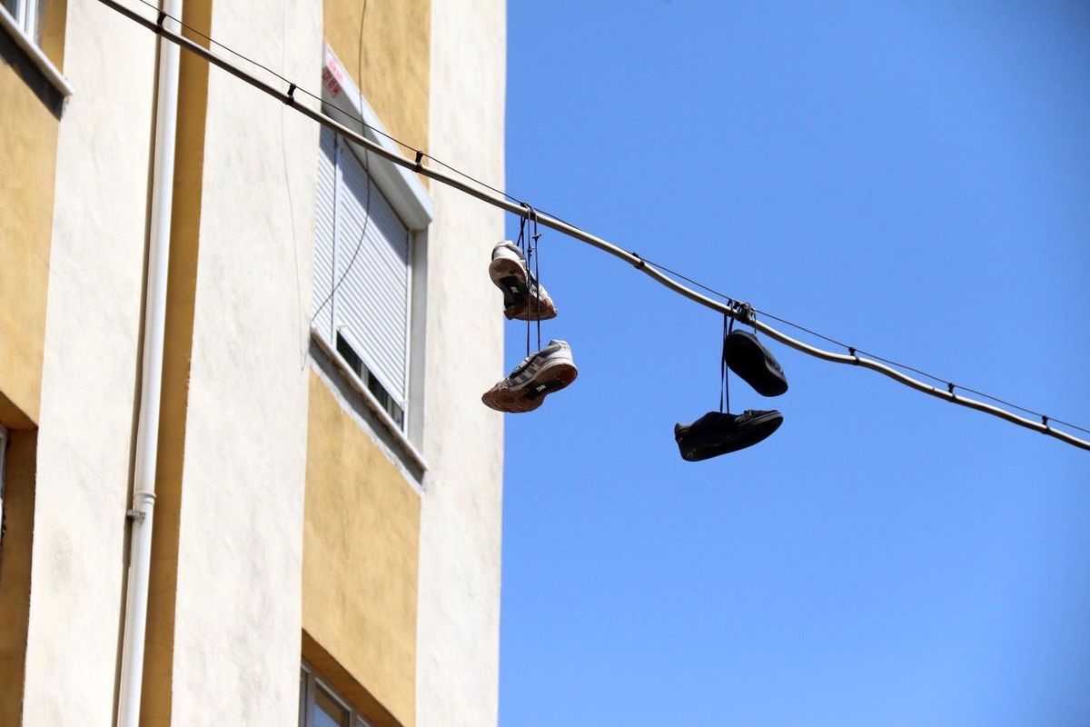 Elektrik kablolarındaki ilginç görüntü