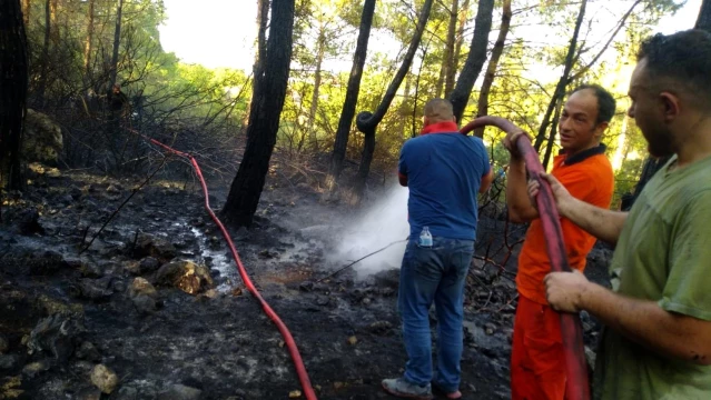 Son dakika: Kemer'de yangını duyan ekiplere yardım için seferber oldu