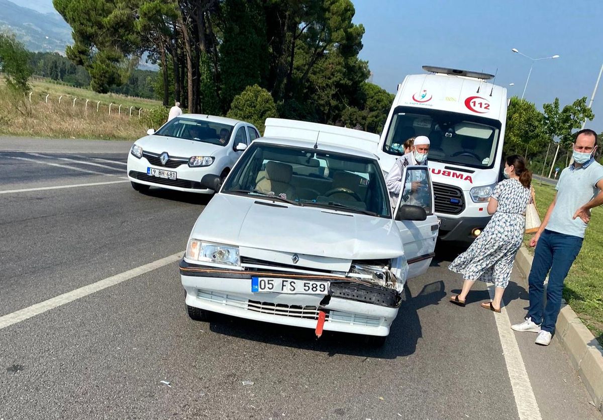 Son dakika haberi... Samsun\'da trafik kazası: 1 yaralı